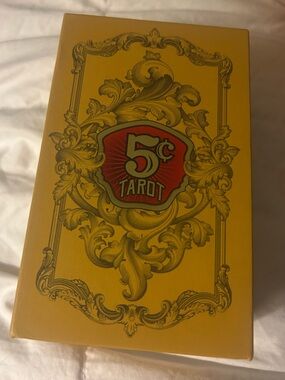 5¢ Tarot Deck - Yellow Decorative Box with satin lined bag